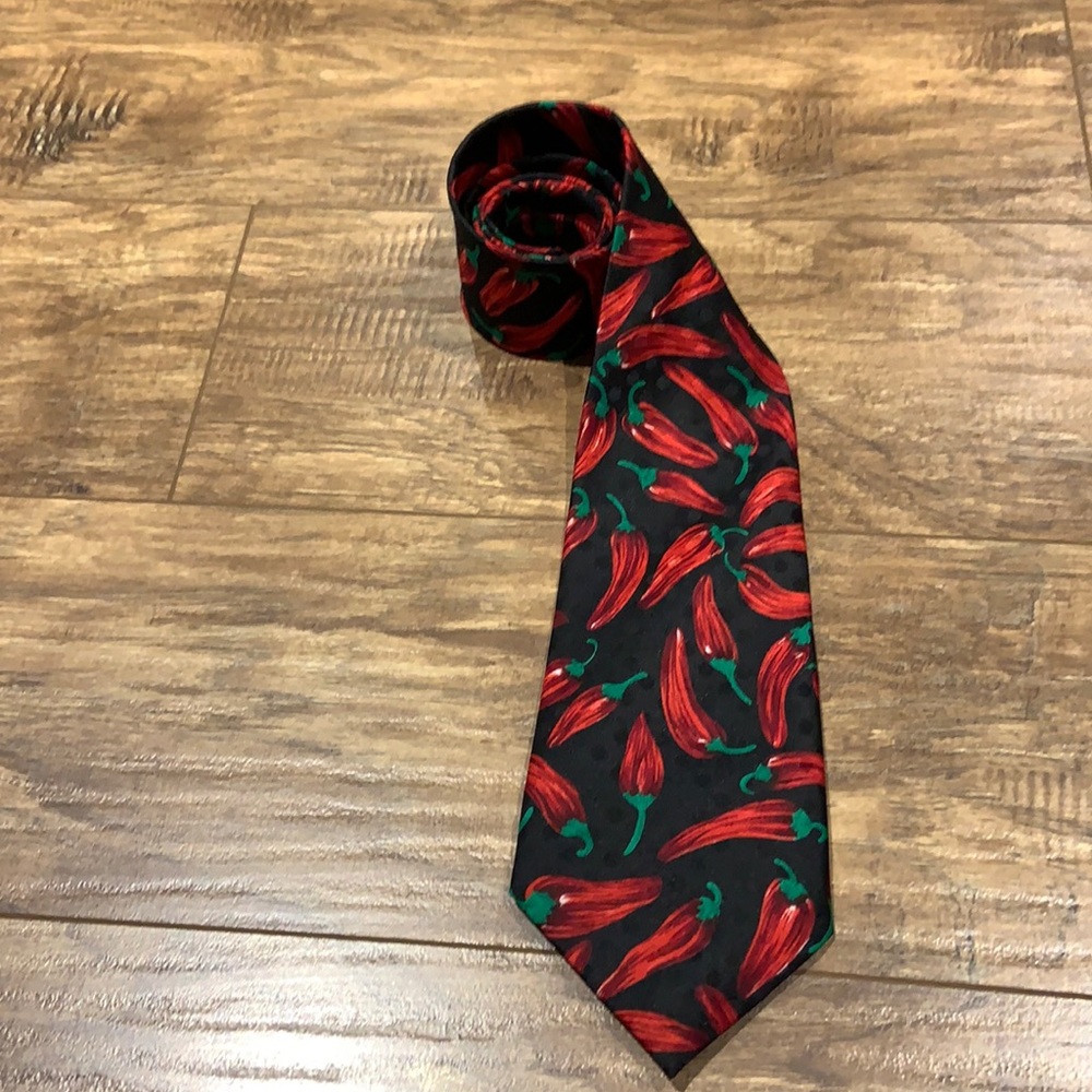 Florence Silk Co. LTD red pepper tie